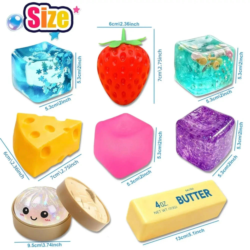 Squishy Stress Relief Toy Set