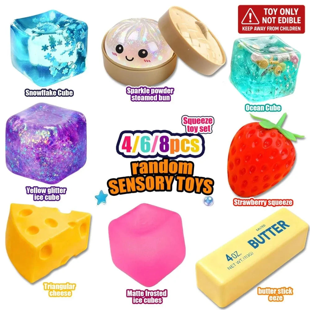 Squishy Stress Relief Toy Set