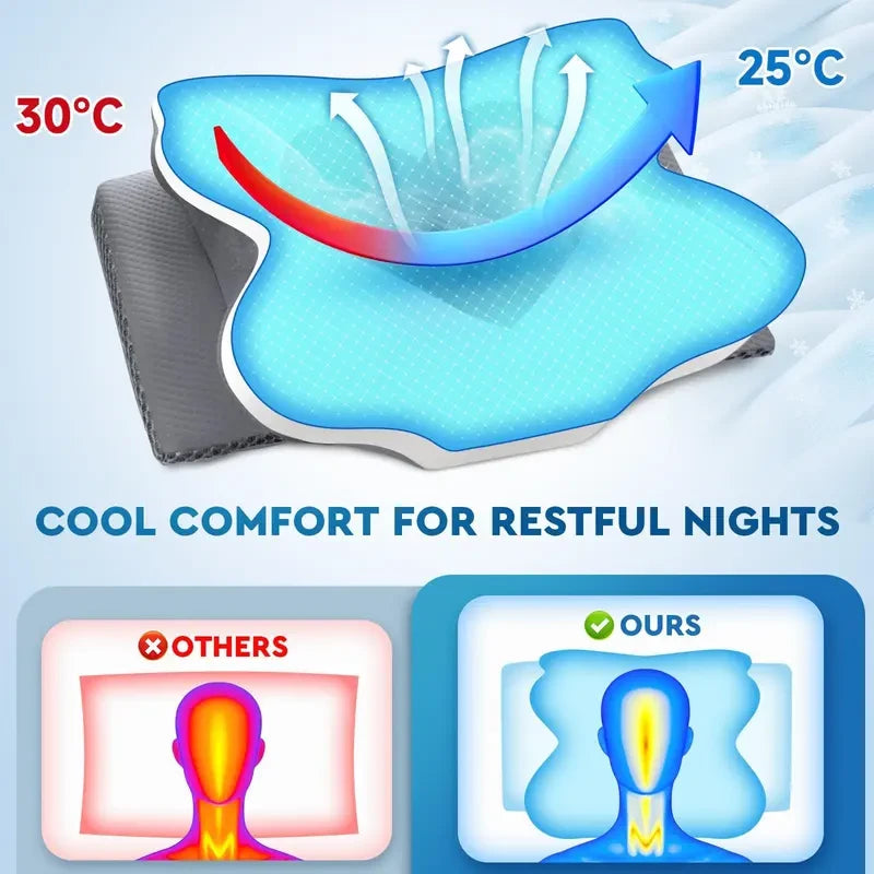 Cooling Memory Neck Pillow