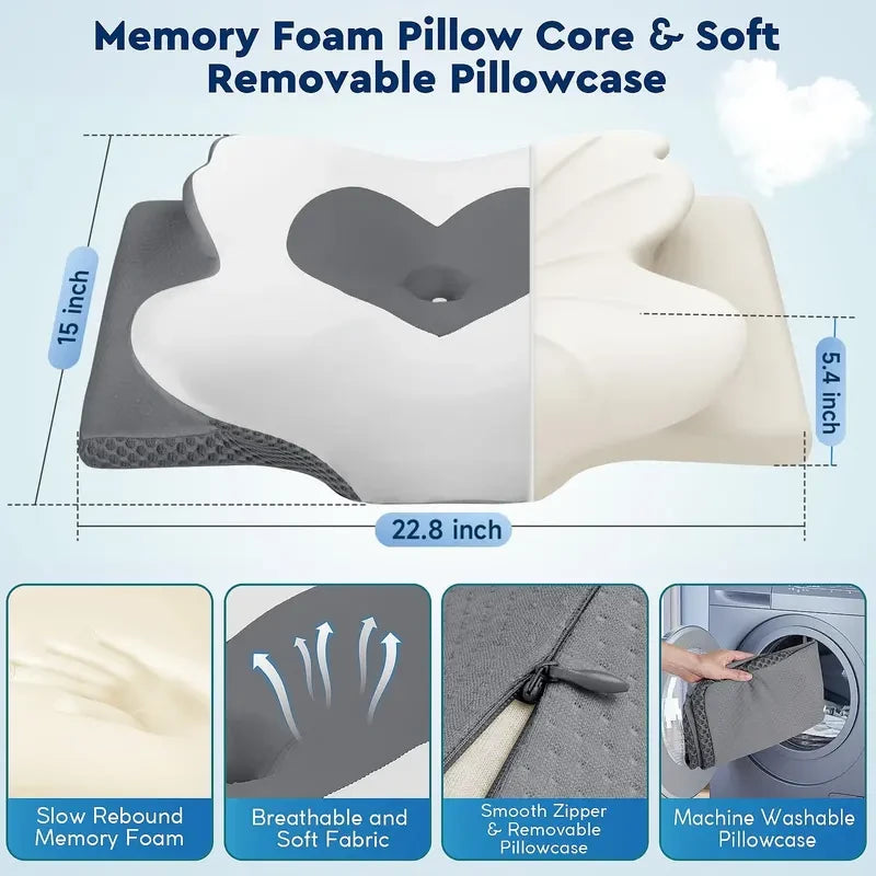 Cooling Memory Neck Pillow