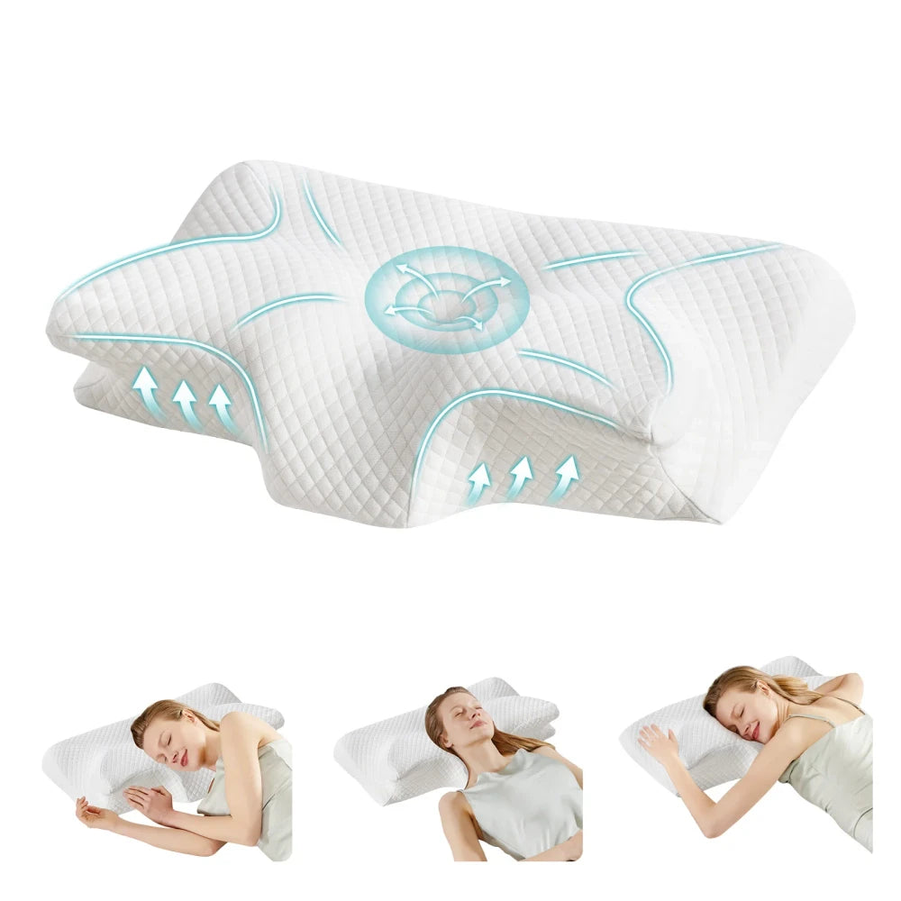 Ergonomic Cervical Memory Foam Pillow