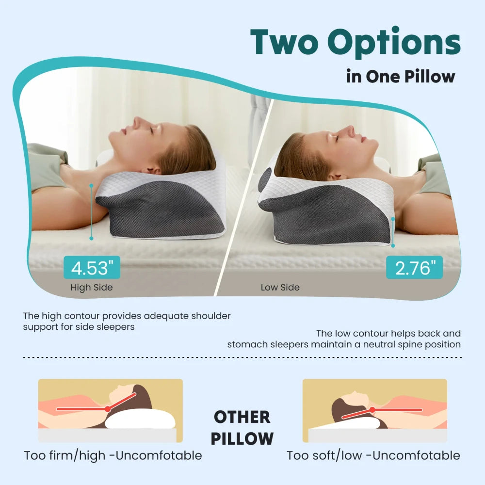Ergonomic Cervical Memory Foam Pillow
