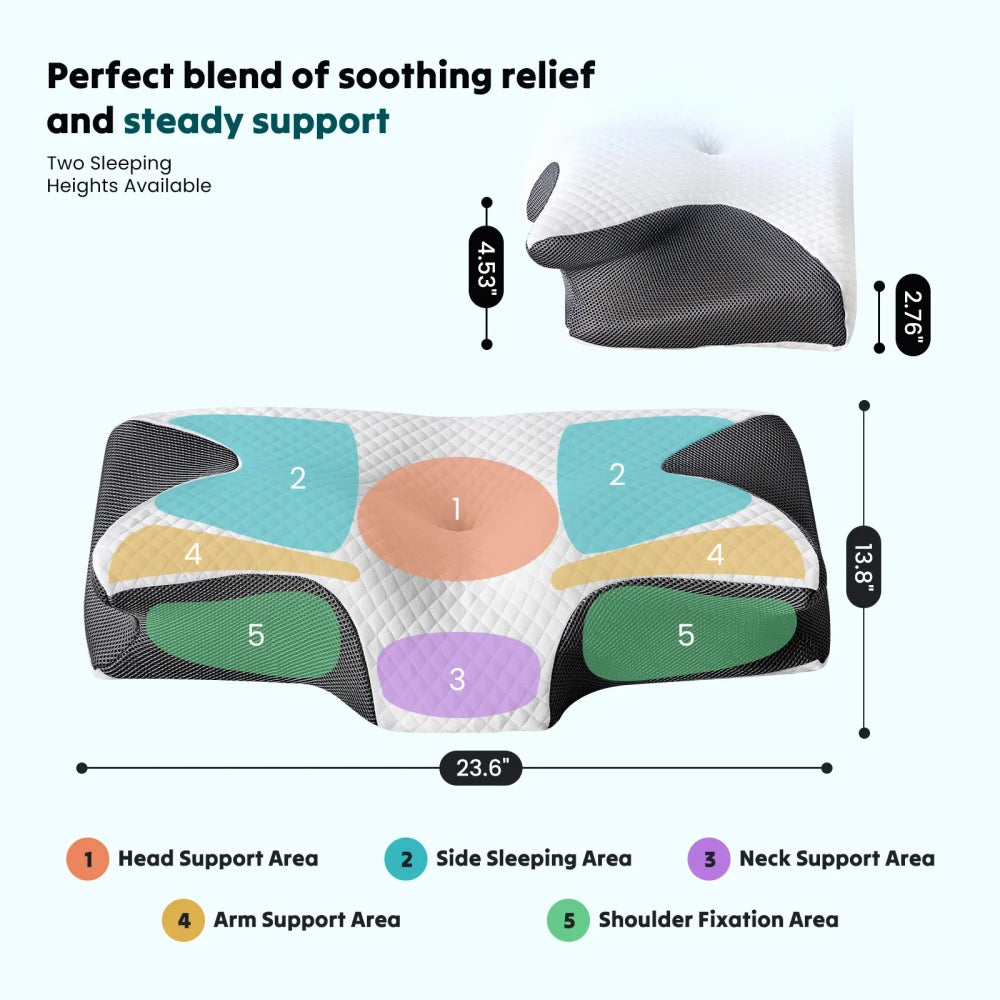 Ergonomic Cervical Memory Foam Pillow