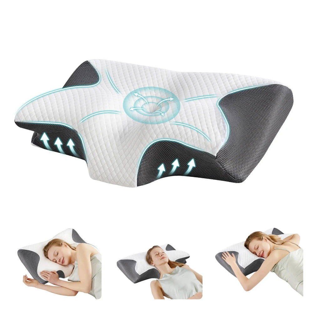 Ergonomic Cervical Memory Foam Pillow