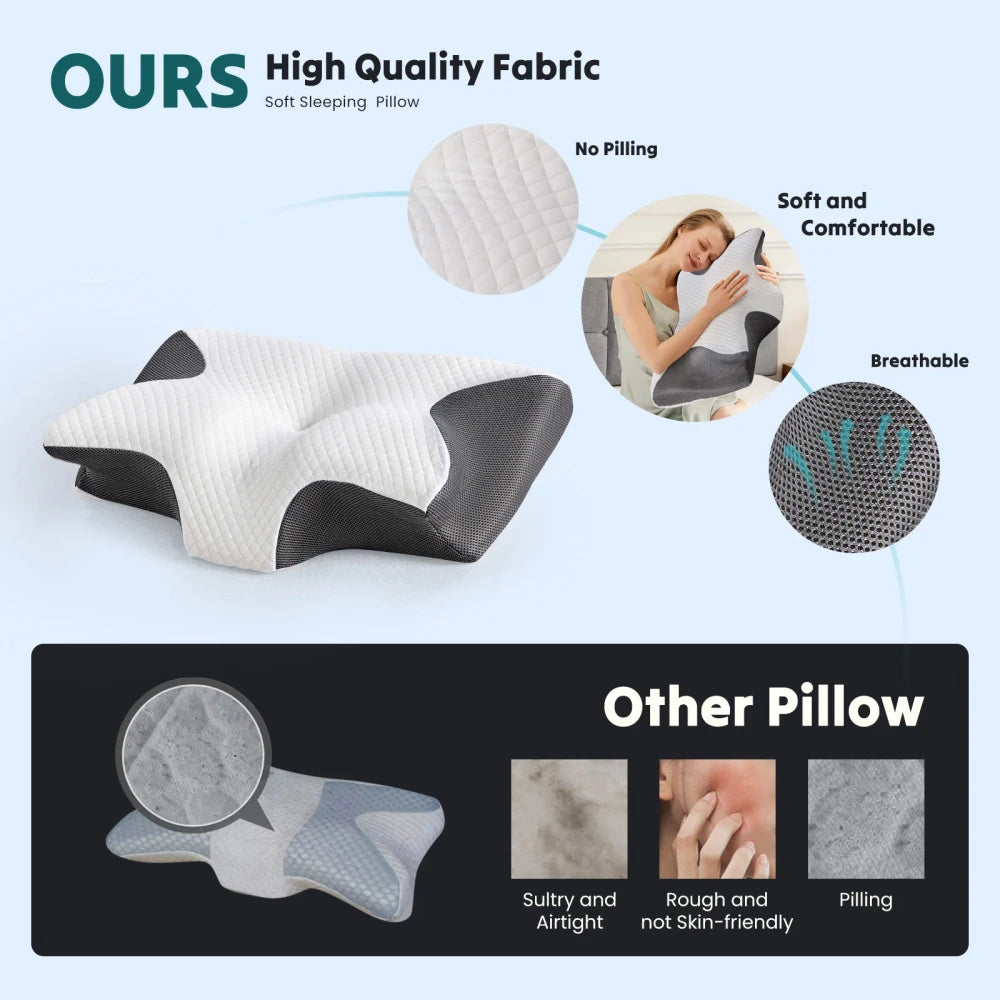Ergonomic Cervical Memory Foam Pillow